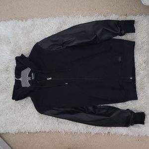 Michael Kors Zip Up with Faux Leather Sleeves